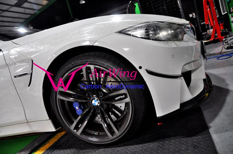 BMW F82 M4 F80 M3 AirWing carbon front canards 3